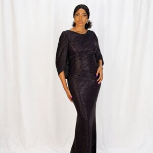 Betsy Adam Black Elegant Evening Gown